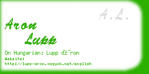 aron lupp business card